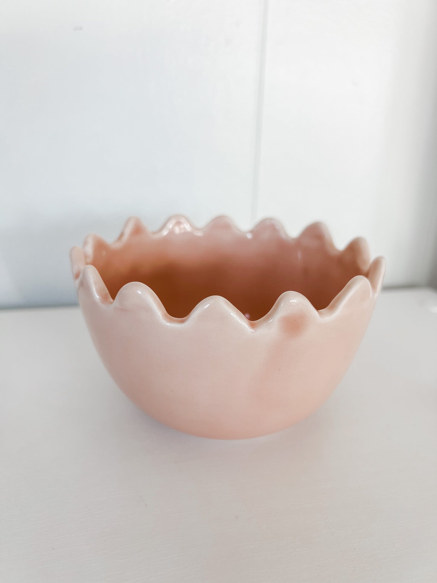 Scalloped Bowl- Blush