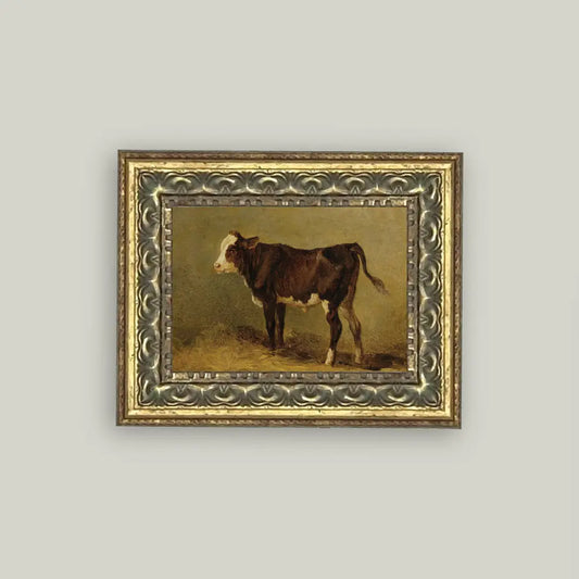 Vintage Calf Framed Art