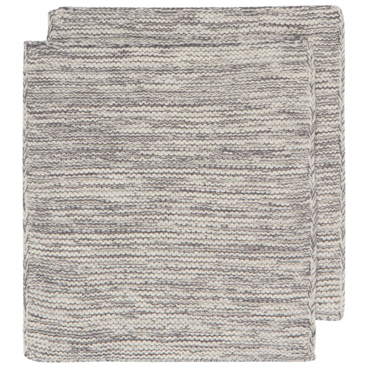 Cotton Knit Dish Cloth- Charcoal